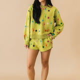 Lime Green Multi Skeleton Sweatshirt | Queen Of Sparkles