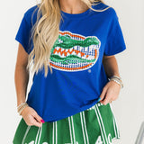 Licensed Florida Gingham Mascot Tee | Queen Of Sparkles