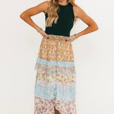 Sunset Blooms Maxi Skirt