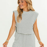 The Hallie Stripe Terry Top