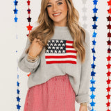 American Flag Sweater Top