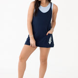 Hot Shot Mini Logo Dress | Midnight Navy