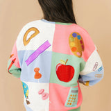 Teacher Checkered Icon Sweatshirt | Queen Of Sparkles