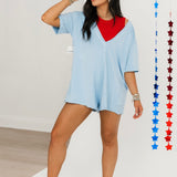 Hot Shot Tee Romper Coddy | Steel