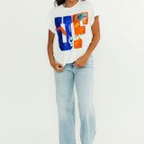 Licensed Florida Metallic Word With Icons Tee | Queen Of Sparkles