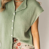 Piper Cardi Vest | Matcha