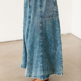 Mallory Midi Skirt | Denim