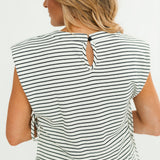 The Hallie Stripe Terry Top
