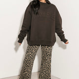 Legacy Mock Neck Sweatshirt | Oxford Brown