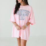 Pink Tenn Tech Oversized Graphic Tee