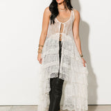 Ever After Maxi Top | Cream Lace