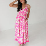 Island Time Floral Maxi Dress | Orchid