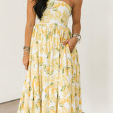 Lemon Daydream Midi Dress