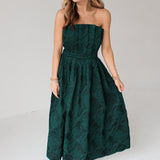 Endearing Elegance Midi Dress | Green