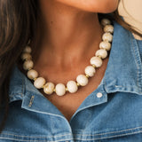 Marble Necklace | Cream