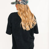 Volunteers Oversized Graphic Tee | Black