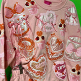 Light Pink Cakes Pastries Sweatshirt