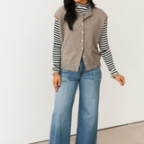 Piper Cardi Vest | Mocha