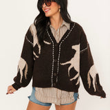Striped Button Down Shirt | Brown
