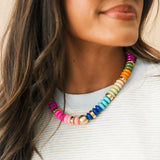 Tobie Beaded Necklace | Rainbow