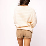 Licensed Texas Beige Stripe Vintage Team Sweater | Queen Of Sparkles