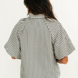 Essential Stripe Blouse | Black