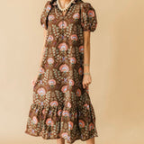 Chocolate Kisses Floral Dress