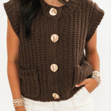 The Little Things Sweater Vest | Brown