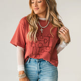 Horse Bit Tee | Berry