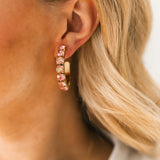 Jubilee Hoop Earrings | Light Rose Glimmer