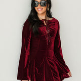 Linney Velvet Mini | Cabernet
