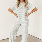Bailey Stripe Tee | Light Blue