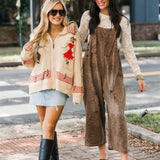 Untamed Chic Overalls | Brown Leopard