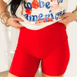 Biker Shorts | True Red