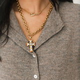 Mina Cross Pendant Necklace