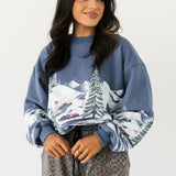 Alpine Ski Oversized Crew Sweatshirt
