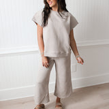 Wrenley Textured Pants | Oatmeal