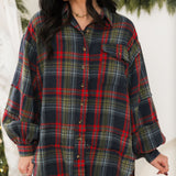 Wildwood Oversized Flannel Shirt | Ash