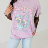 Western American Cowboy Graphic Tee