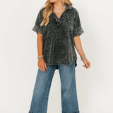 Washed Pocket Tee | Onyx