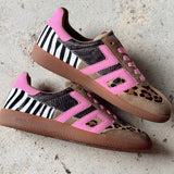 Squid Sneaker | Leopard Zebra Fuxia