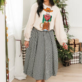 Beige Cowboy Nutcracker Sweatshirt | Queen Of Sparkles