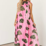 Palm Springs Halter Maxi Dress | Pink
