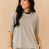 Seaside Lounge Stripe Short | Sand