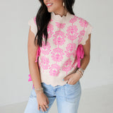 Fall In Love Floral Sweater | Pink