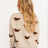 Grey Fuzzy Weenie Dog Sweater | Queen Of Sparkles