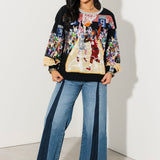 Black Basketball Court Scene Sweatshirt | Queen Of Sparkles