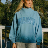 Light Blue 'Mama' Mock Neck Sweatshirt | Queen Of Sparkles