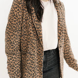 Marlowe Denim Blazer | Leopard