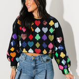 Black Suits Sweatshirt | QOS X Lexi Jade's